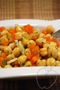 Salade tiède carottes cumin pois chiches (1)