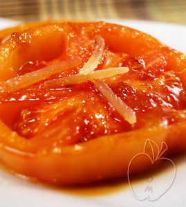 Tomates marinados con miel y jengibre (9)
