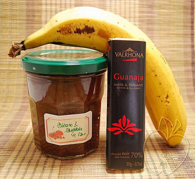 Mermelada de plátano y chocolate (4)