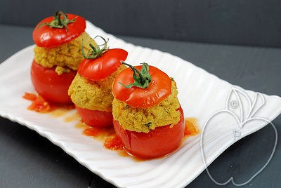 Tomates rellenos de proteínas vegetales (6)