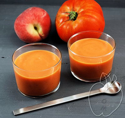 Crema fría de tomate y melocotón (5) - copia