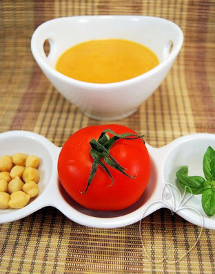 Crema de tomates y garbanzos (4)